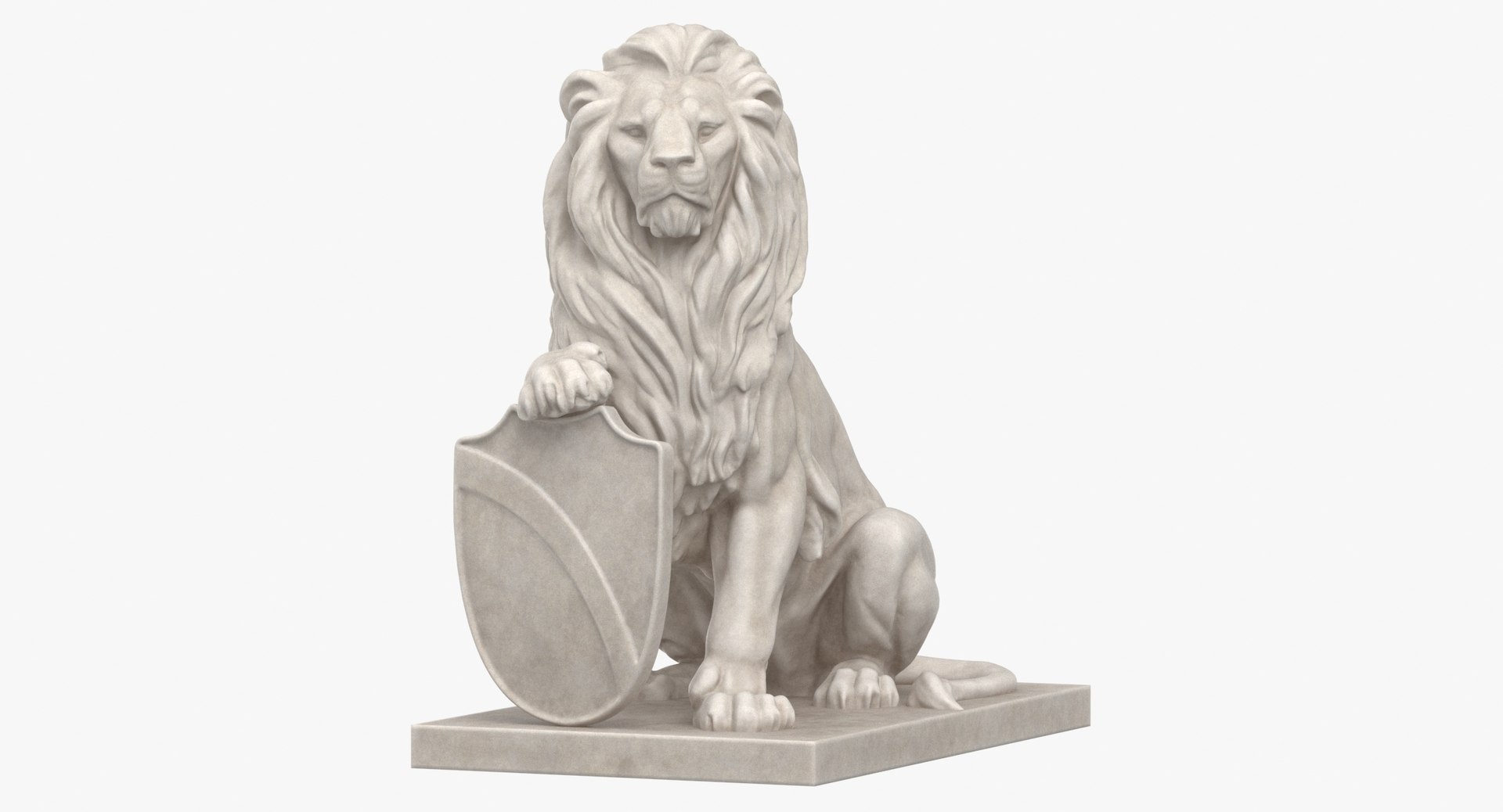 Ancient Roman Sitting Lion Statue 3D Model - TurboSquid 2181813