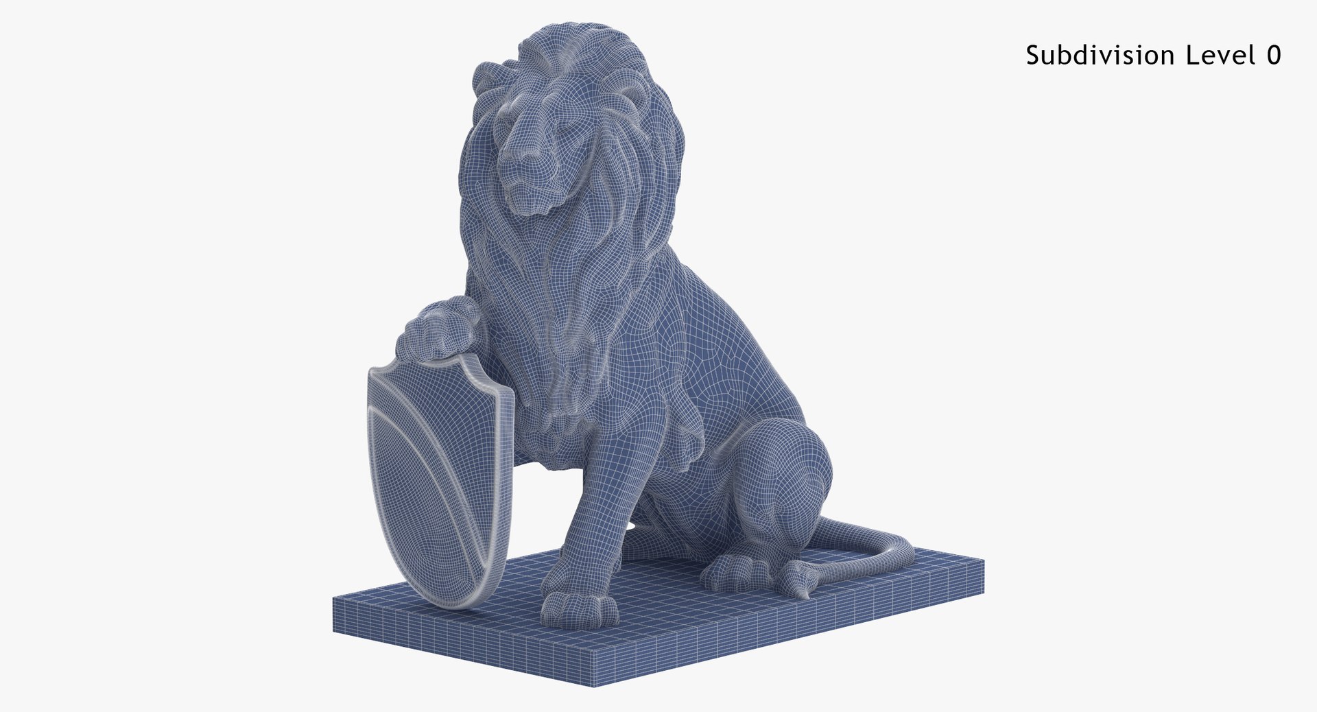 Ancient Roman Sitting Lion Statue 3D Model - TurboSquid 2181813