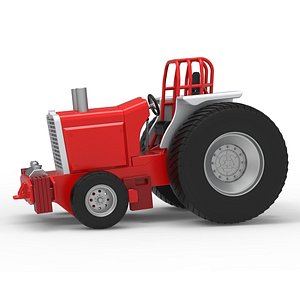 Fun short Pro Stock Pulling Tractor Version 4 Scale 1 to 25 3D model
