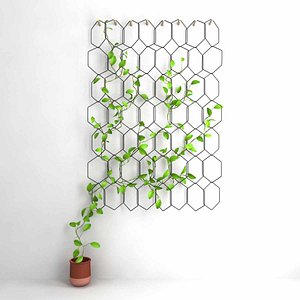Anno Trellis Modular Set of metal rings Hexagon Compagnie