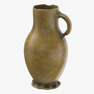 3d model of ceramic wine jug 03