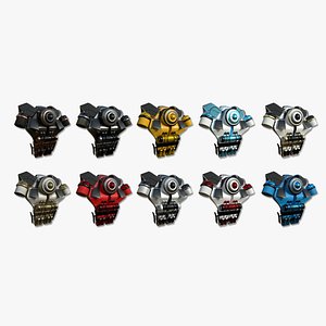 10 SciFi Backpacks B Collection - Fashion Character Design 3D