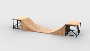 3D model skate ramp 3D model