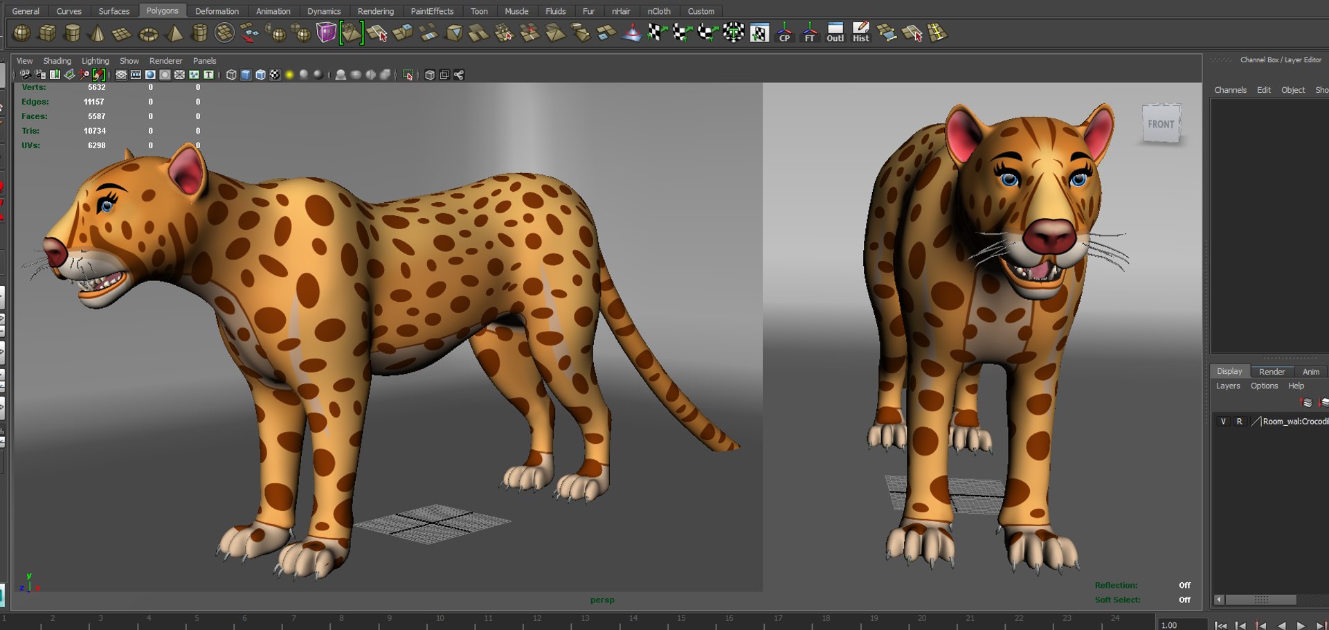 3D Leopard Rigged Animation - TurboSquid 1293832