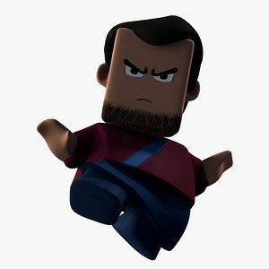 Squared Character Rigged