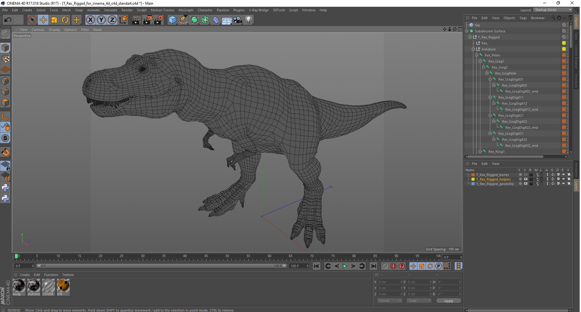 3D T Rex Rigged for Cinema 4D https://p.turbosquid.com/ts-thumb/PL/gixh63/s5/trexriggedforcinema4dvray3dmodel047/jpg/1691821432/1920x1080/fit_q87/1bb774a10fbc8418587331a12ee31291127aec03/trexriggedforcinema4dvray3dmodel047.jpg