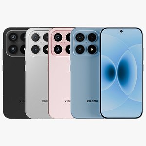 Xiaomi 17 all colors 3D model