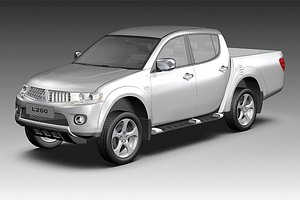 mitsubishi l200 3d max
