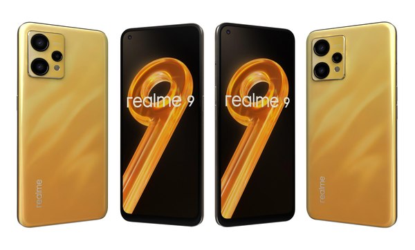 Realme 9 Sunburst Gold model