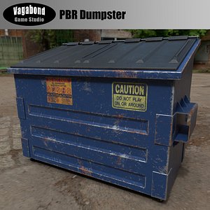 dumpster pbr 3D
