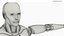 3D Humanoid Robot Slow Walk Animated Rigged For Maya