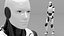 3D Humanoid Robot Slow Walk Animated Rigged For Maya