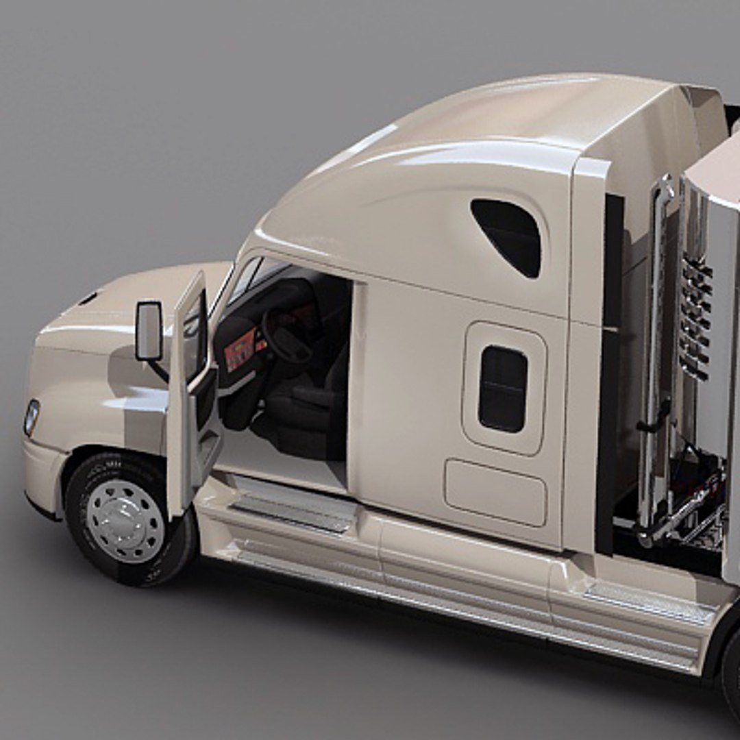 Freightliner Cascadia Refrigerator 3d Model