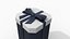 3D Gift Box - Tall Beveled Edge with Tied Ribbon Bow model