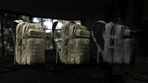 3D tactical backpack 3 color