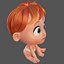 Dessin animé mignon bébé remy