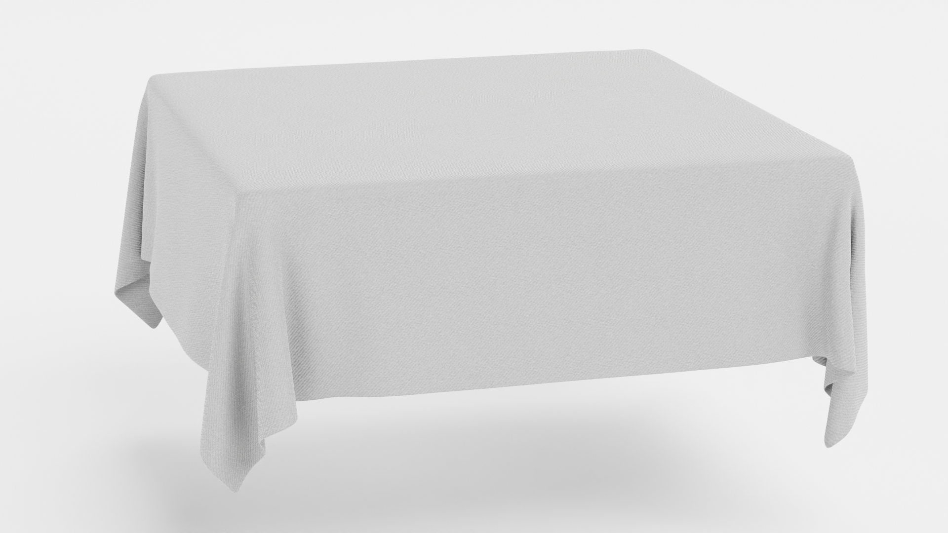 Tablecloth Square 3D Model TurboSquid 1953625