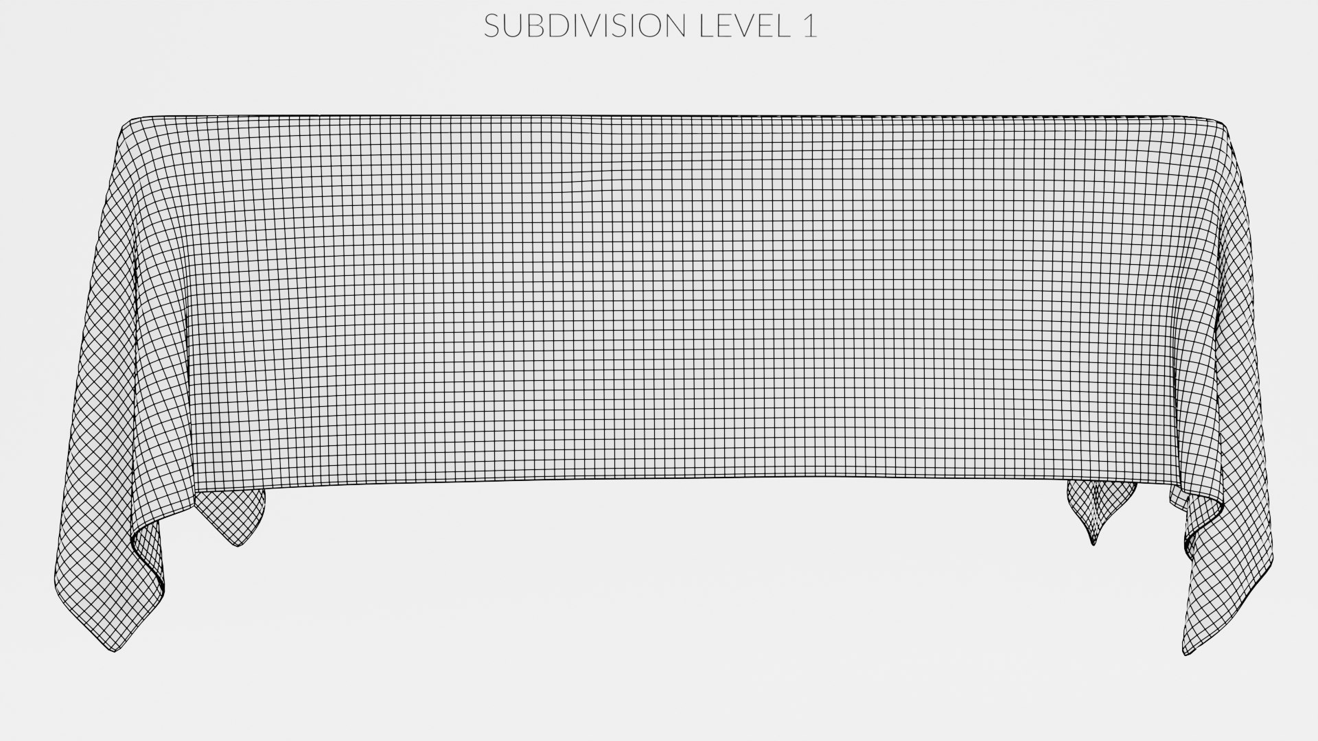 Tablecloth Square 3D Model - TurboSquid 1953625