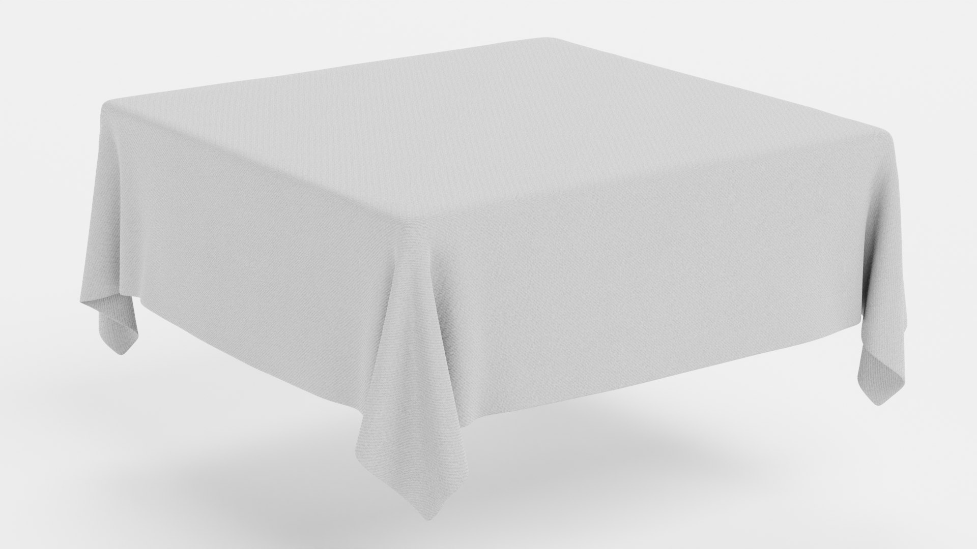 Tablecloth Square 3D Model - TurboSquid 1953625