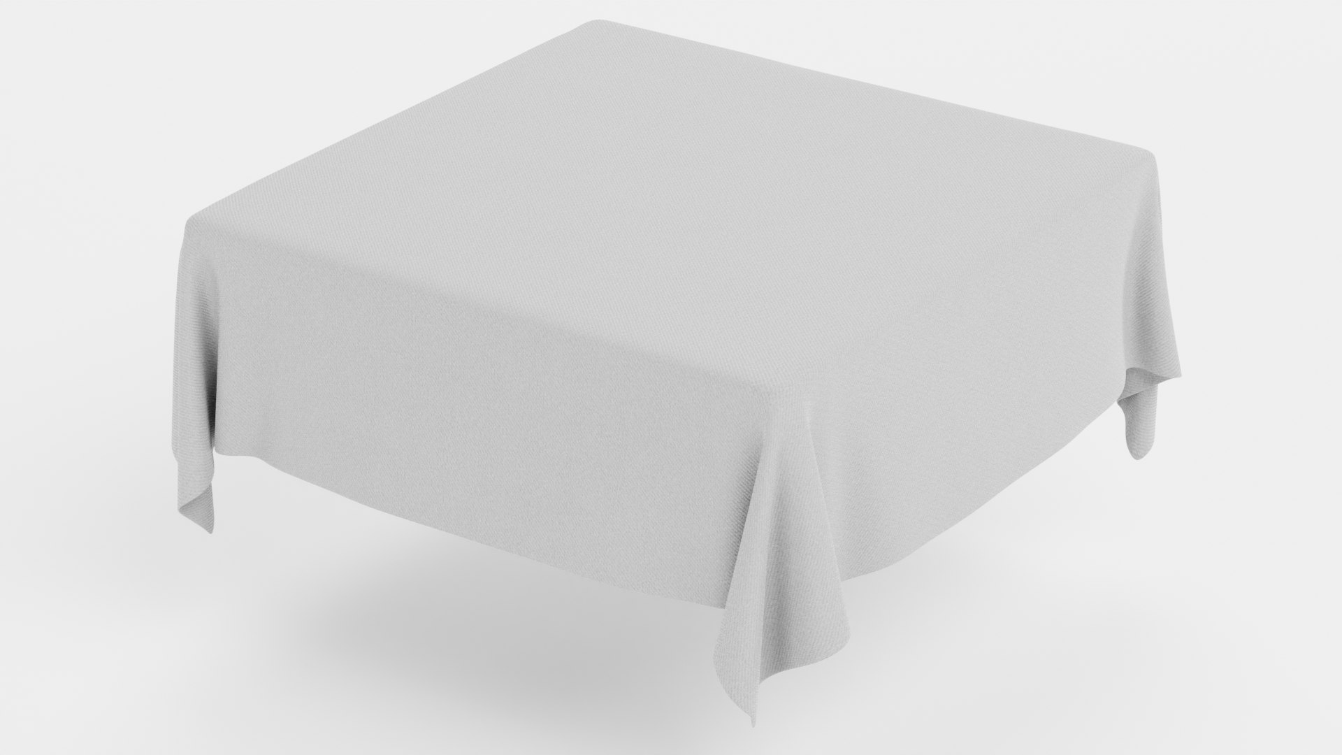 Tablecloth Square 3D Model - TurboSquid 1953625