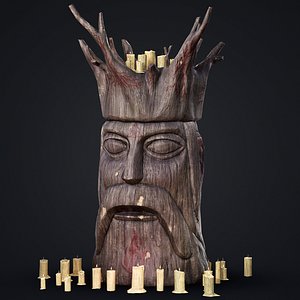 3D model Wooden Totem 10