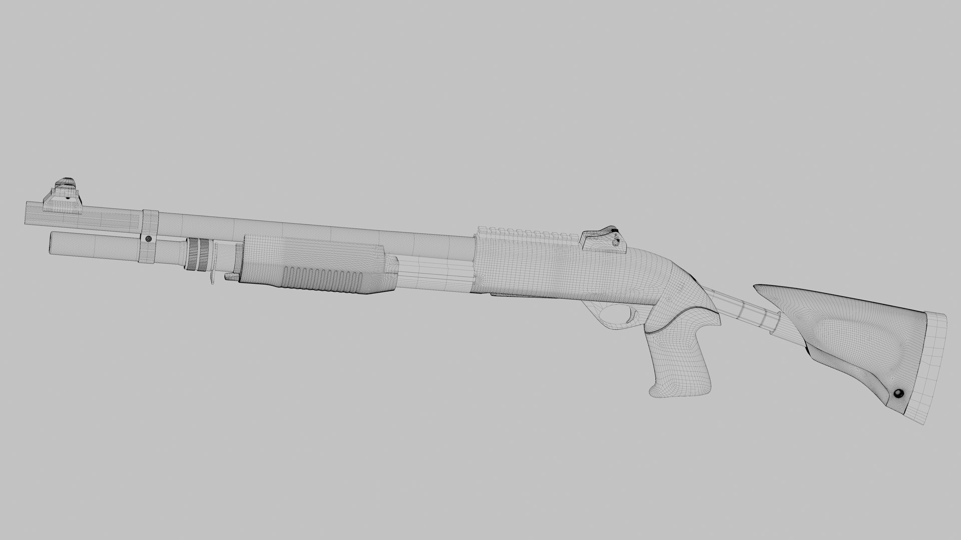 Benelli M3 3D model https://p.turbosquid.com/ts-thumb/PM/5o81Jz/7s/m3_wireframe2/png/1774720097/1920x1080/fit_q87/7198f8dfb4ff9e7ee7fb3a43c5af62646dbc503d/m3_wireframe2.jpg