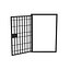 3D Opened Jail Door model