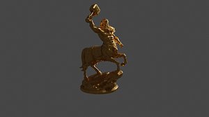 Stylized Classical Centaur Warrior 3D Model 3D