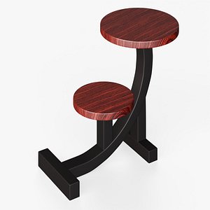 3D model Modern Dual-Level Side Table