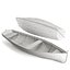 Collection: Wooden Boat Pack Low-poly 3D model