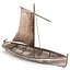 Collection: Wooden Boat Pack Low-poly 3D model