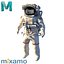 NASA-Astronaut - PBR Low Poly manipuliert und bereit für die Animation