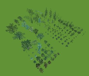 3D trees vr model