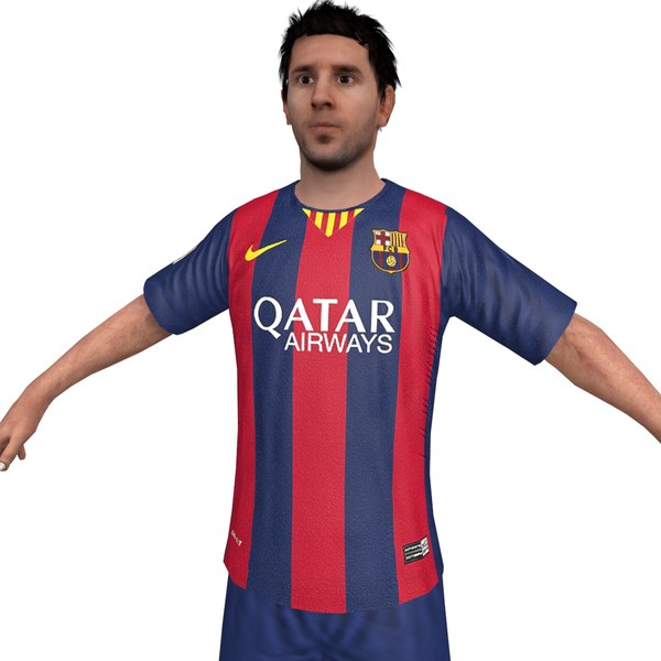 3d model lionel messi