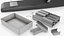 Office Stapler with Paper Staples Black