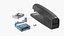 Office Stapler with Paper Staples Black