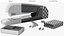 Office Stapler with Paper Staples Black