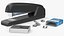 Office Stapler with Paper Staples Black