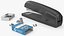 Office Stapler with Paper Staples Black