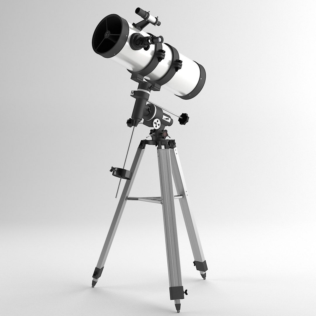 newton telescope 3d model