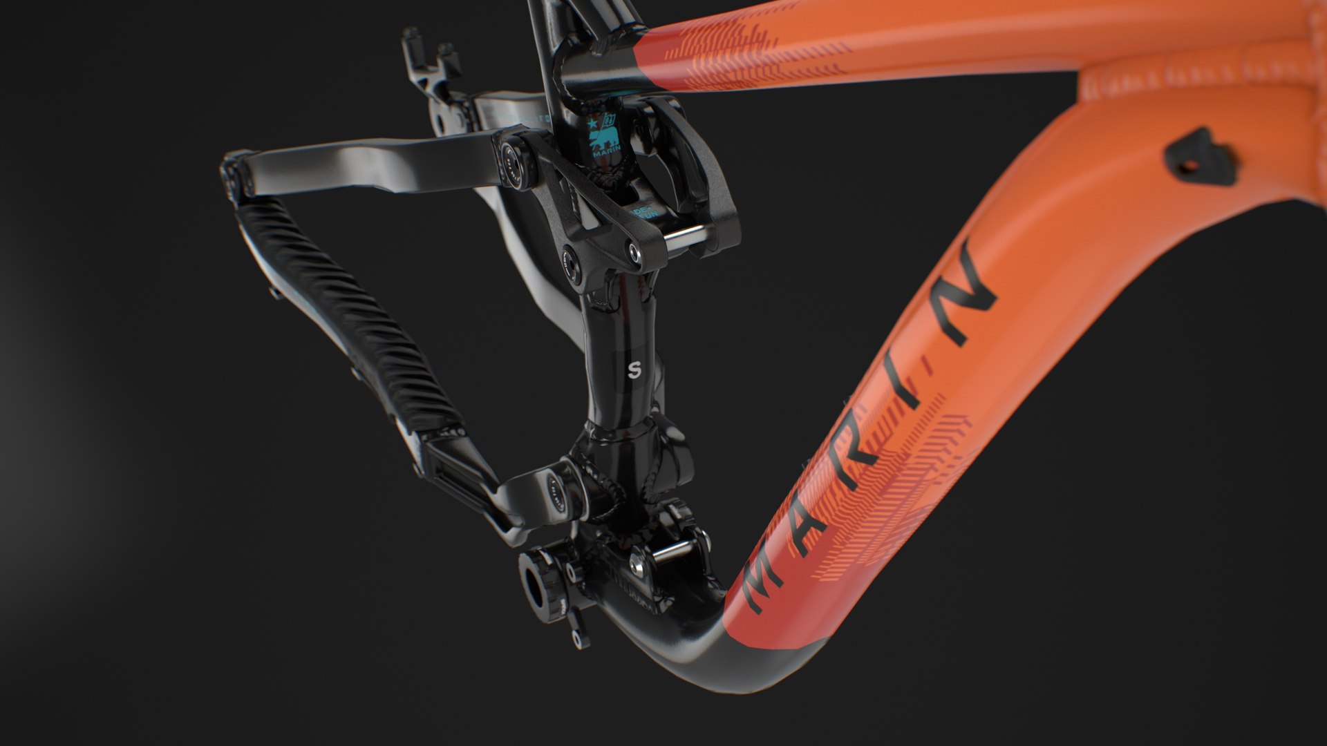 3D Model MTB Frame - TurboSquid 2152702