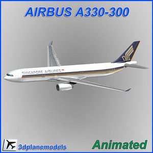 airbus a330-300 3d model