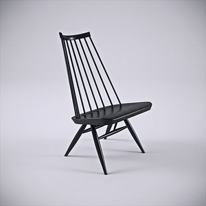 3d model artek mademoiselle lounge chair