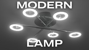 Modern Ceiling Lamp Low-Poly 3D Model
