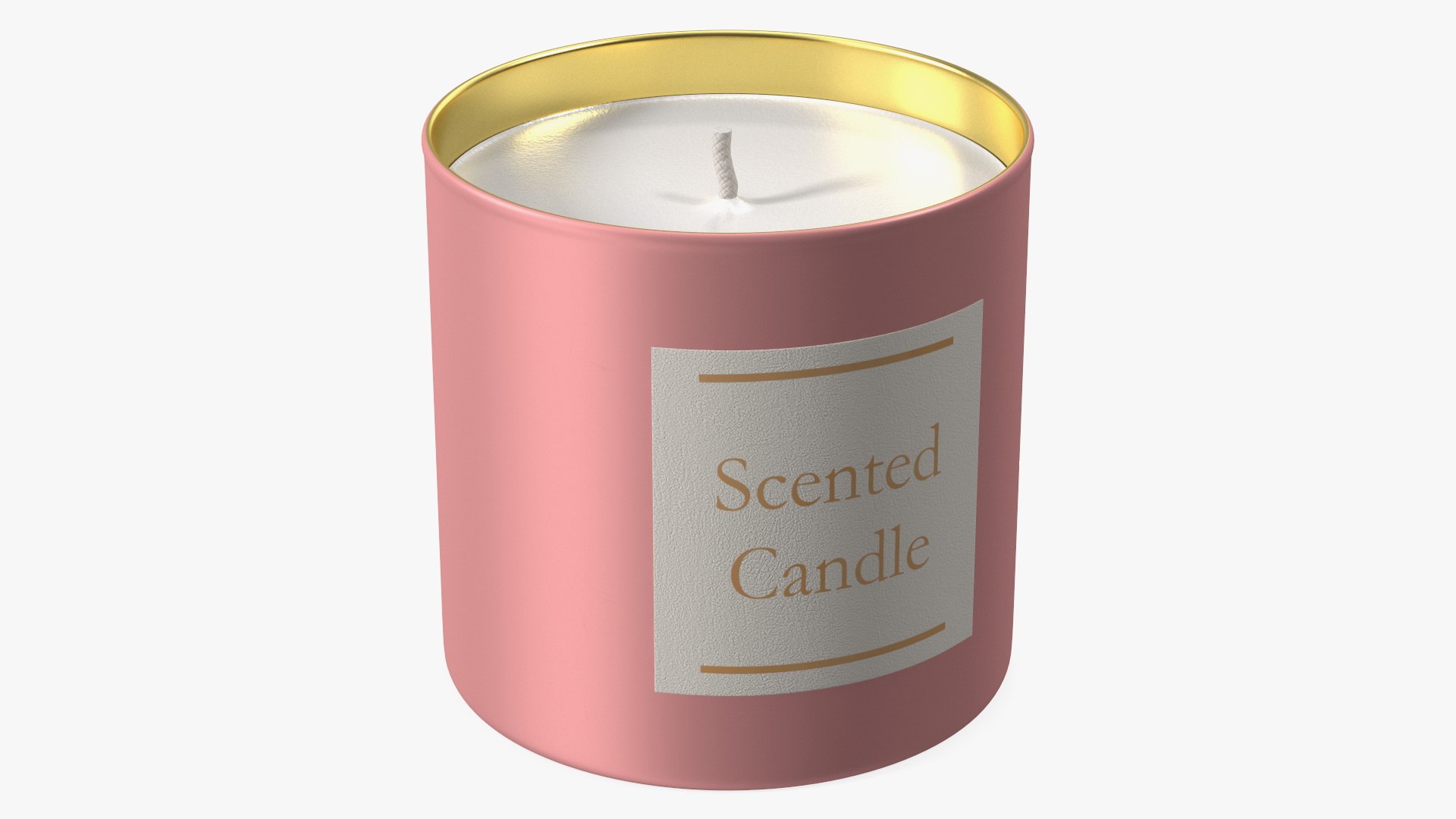Scented Candle Pink 3D model preview