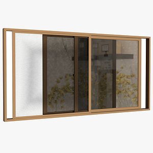 3D Aluminum Sliding Window Large