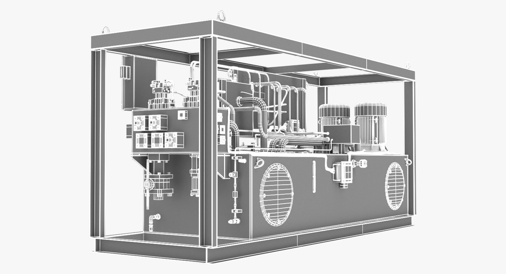 3D Hydraulic Power Unit - TurboSquid 1509978