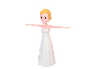 Cartoon Girl 015 Bride
