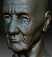 Old Man Head (Zbrush Version)