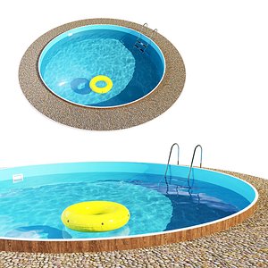 3D swimming pool azuro